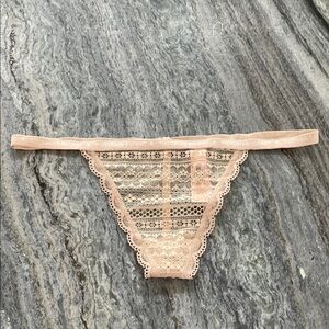 Victoria's Secret Blush Lace Thong